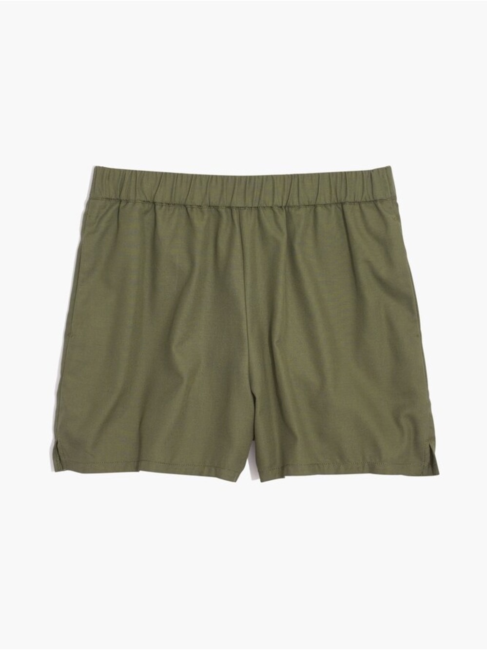 Madewell Cotton Blend Women's Olive Green Casual Pull On Shorts - SZ S